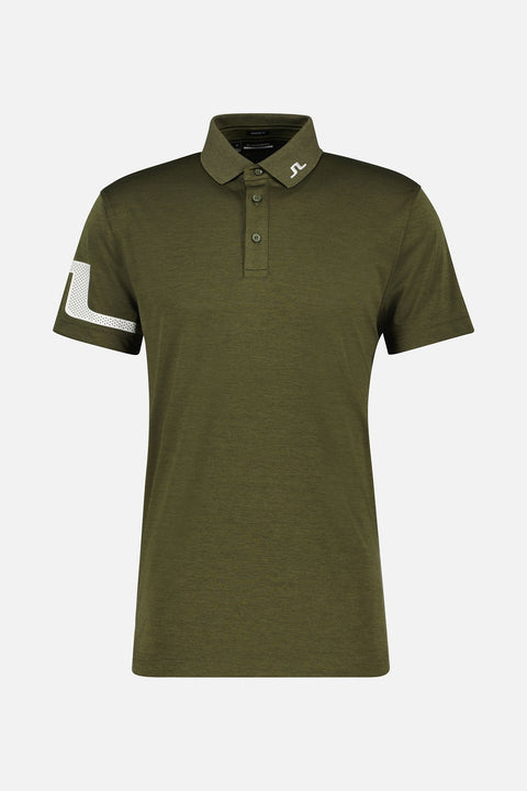 M Heath Regular Fit Golf Polo Grape Leaf Melange Herren