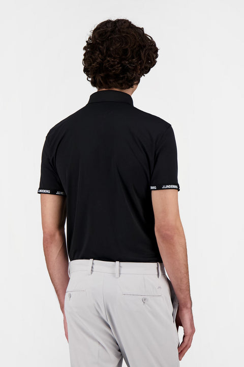 M Guy Regular Golf Polo Black Herren