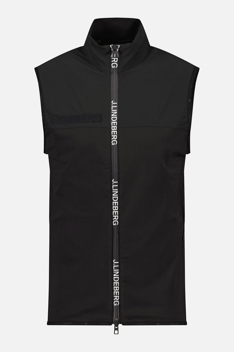 M Lee Golf Vest Mid Layer Black Herren