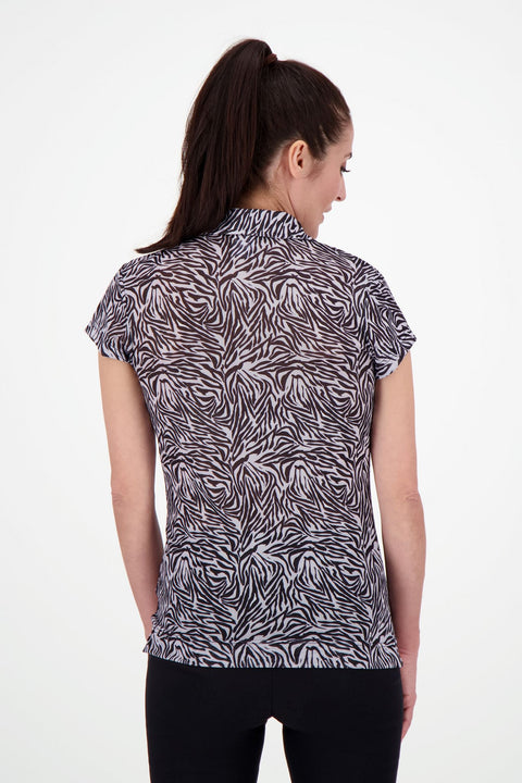 Kiara Mesh Polo Shirt Damen