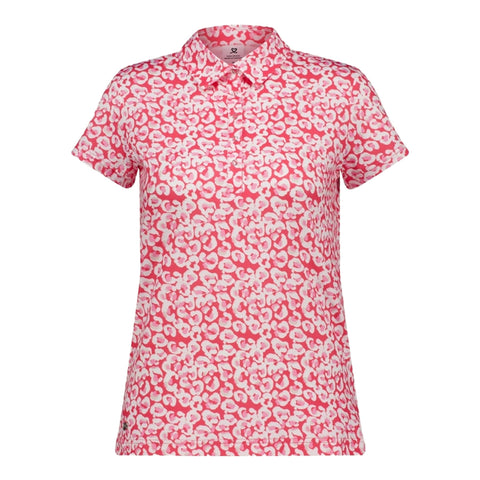 Allover Print Poloshirt Damen