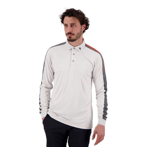 Player Polo Langarmshirt Herren