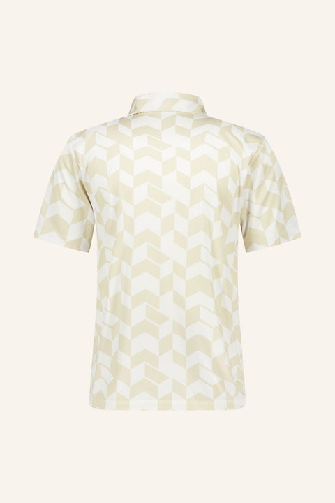 Graphic Short Sleeve Polo Herren