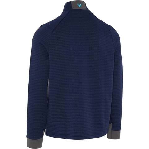Midweight Textured 1/4 Zip Fleece Herren