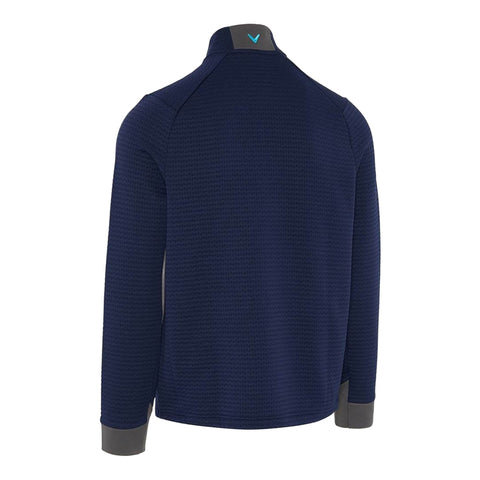 Midweight Textured 1/4 Zip Fleece Herren