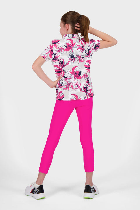 Printed Polo Poloshirt Damen