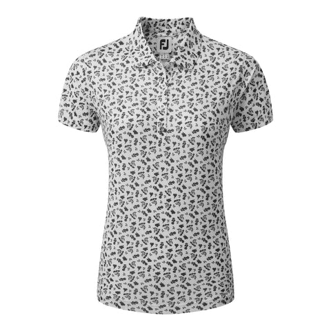 Floral Print Poloshirt Damen