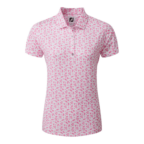 Floral Print Poloshirt Damen