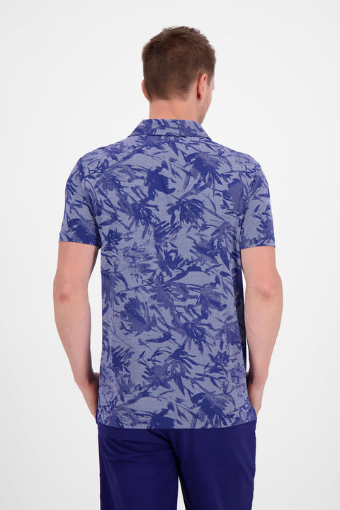 M Ambrosio SS Polo Blau/Blume Herren