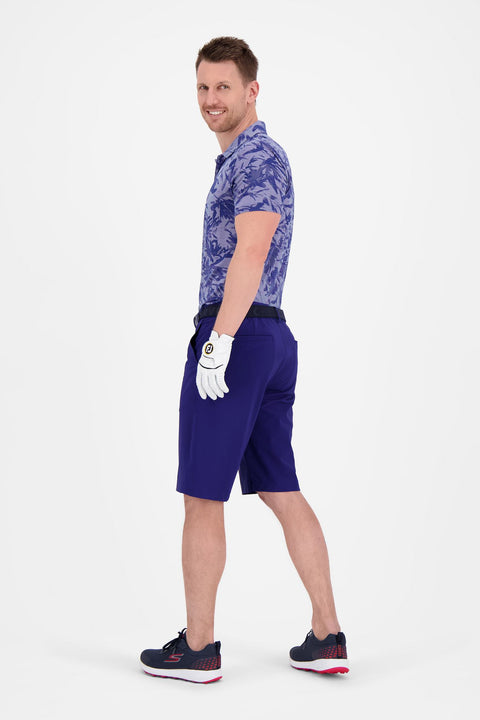 M Ambrosio SS Polo Blau/Blume Herren