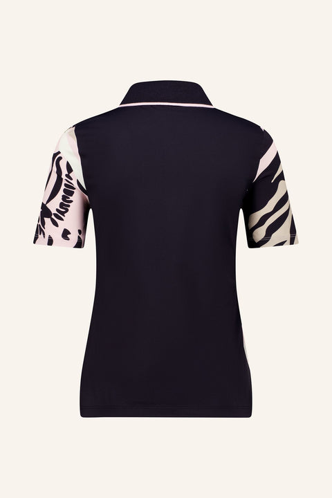 Poloshirt mit Animal Print Damen