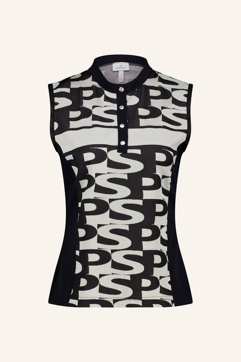Ärmelloses Poloshirt Damen