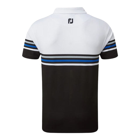 Stretch Pique Colour Block Polo Herren