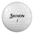 Weißer Golfball der Marke Srixon mit blauer Nummer 1