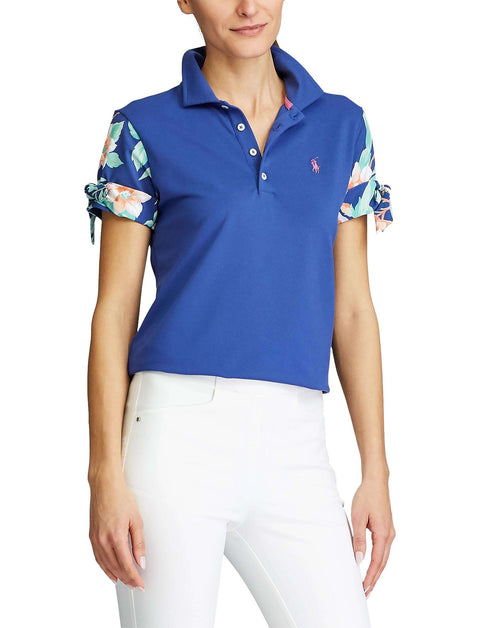 S/S Bow Slvsleeveknit Golfpolo Damen