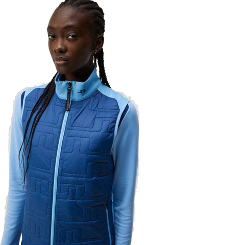 Quilt Hybrid Weste Damen
