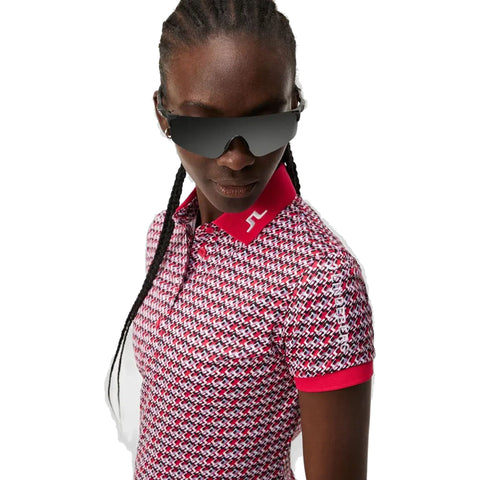 Tour Tech Print Polo Damen