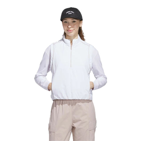 Beyond Twistweave Loose Quarter-Zip Weste Damen