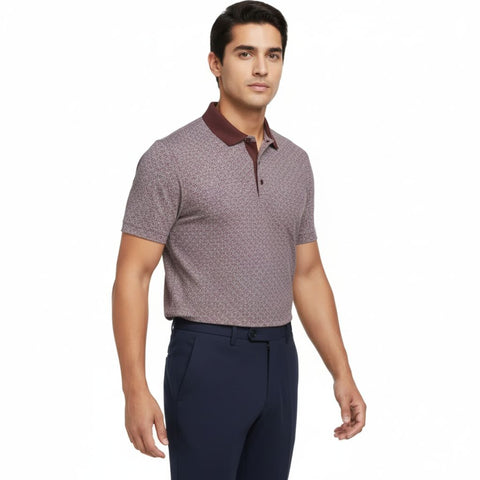 Beyond Textured Polo Shirt Herren