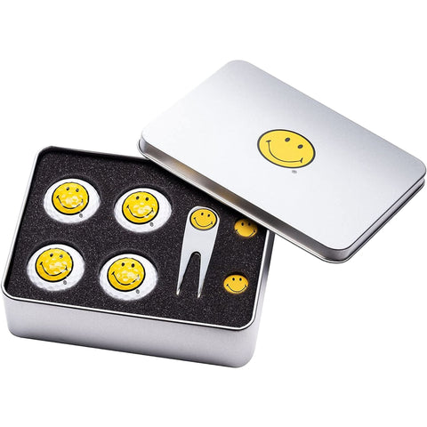 Geschenksbox Smiley (Bälle & Pitchgabel & Ballmark