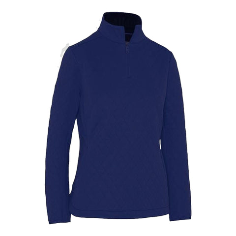 Quilted Fleece Quarter-Zip Damen