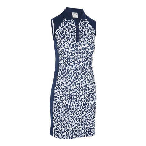 Two Tone Geo Sleeveless Golfkleid Damen