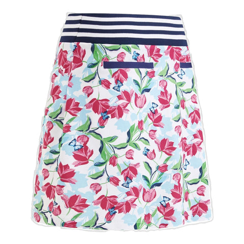 Brushstroke Print Skort Damen