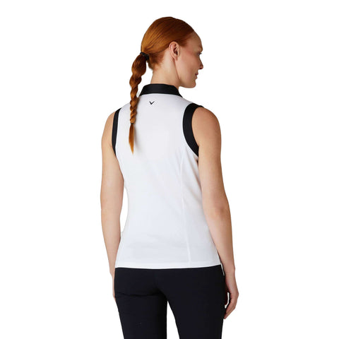 Sleeveless Colorblock Polo Damen