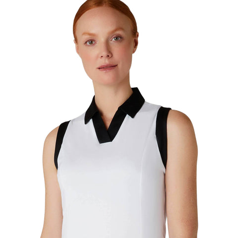 Sleeveless Colorblock Polo Damen