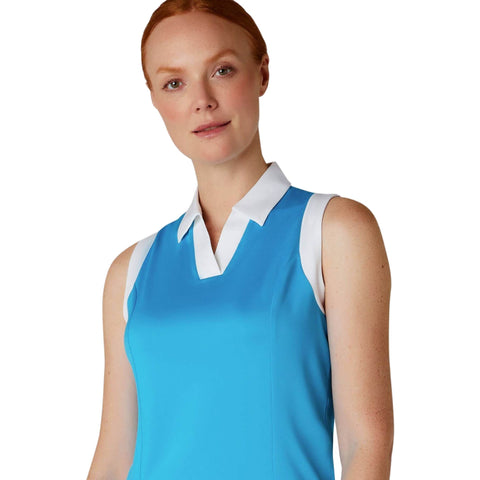 Sleeveless Colorblock Polo Damen