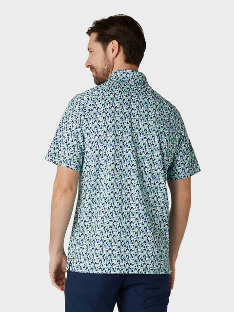 All Over Print Golf Polo Herren