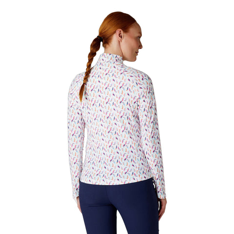 Birdie/Eagle Print Langarmshirt Damen