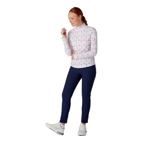 Birdie/Eagle Print Langarmshirt Damen