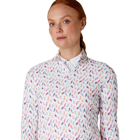 Birdie/Eagle Print Langarmshirt Damen