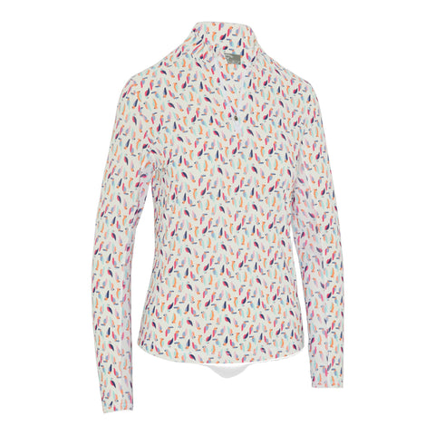 Birdie/Eagle Print Langarmshirt Damen