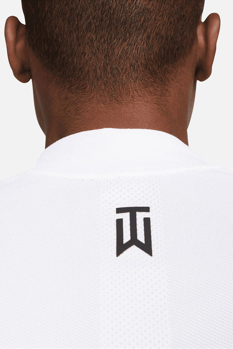 Mock Jacquard Golf Poloshirt Herren