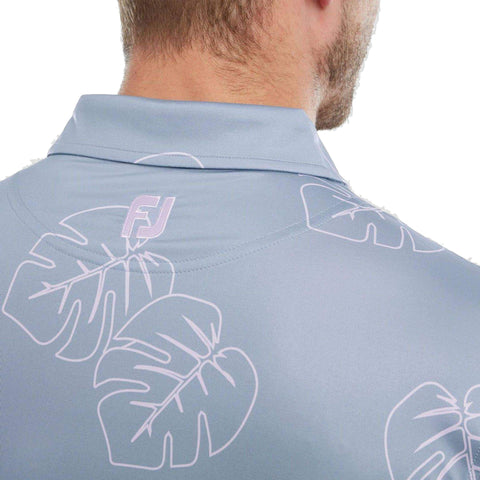 Jungle Leave Pique Poloshirt Herren