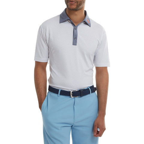 Diamond Dot Lisle Poloshirt Herren