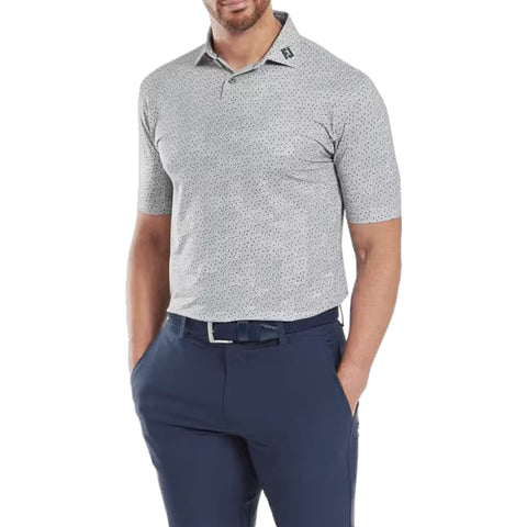 Bounce Print Pique Herren