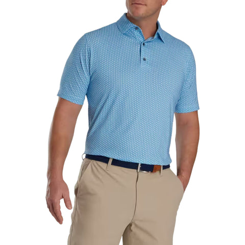 Scallop Shell Foulard Lisle Poloshirt Herren