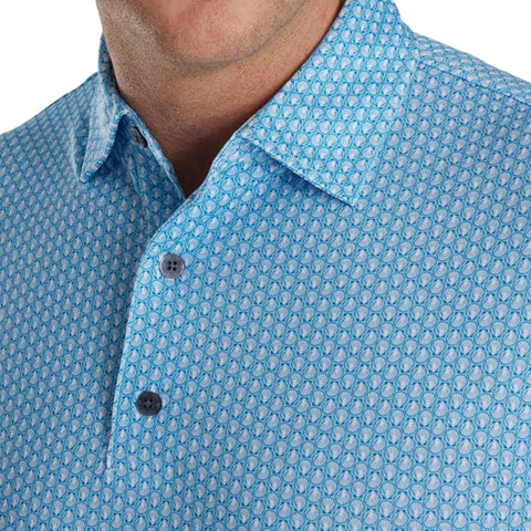 Scallop Shell Foulard Lisle Poloshirt Herren