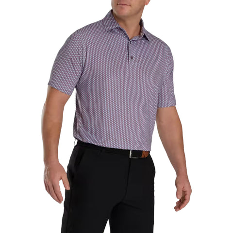 Scallop Shell Foulard Lisle Poloshirt Herren