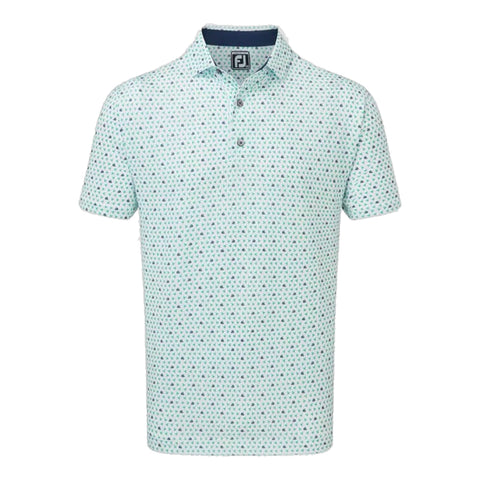 Flying Wasp Print Lisle Polo Herren