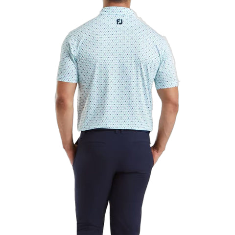 Flying Wasp Print Lisle Polo Herren