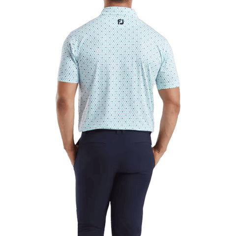 Flying Wasp Print Lisle Polo Herren