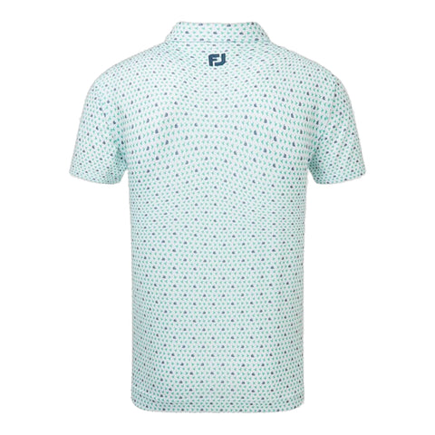 Flying Wasp Print Lisle Polo Herren