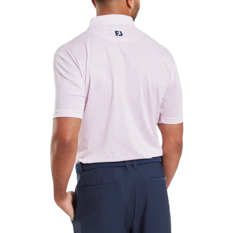Wiggle Print Lisle Polo Herren