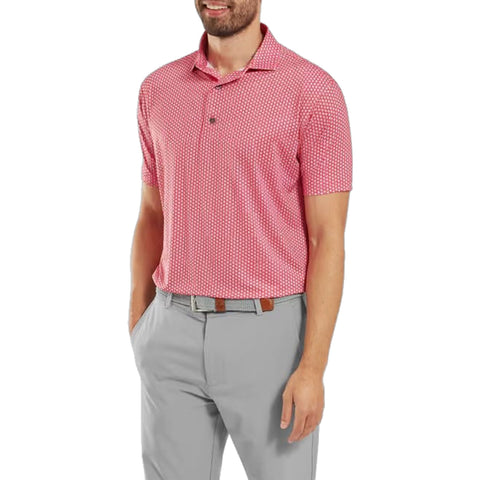 Houndstooth Geo Lisle Polo Herren