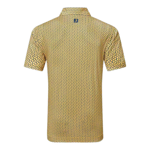 Citrus Print Lisle Poloshirt Herren