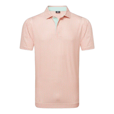 Citrus Print Lisle Poloshirt Herren